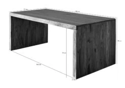 Scrivania In Legno Di Sheesham / Palissandro 178x90x78 Grigio Scuro Oliato NATURE GREY #711 10 Scrivania In Legno Di Sheesham / Palissandro 178x90x78 Grigio Scuro Oliato NATURE GREY #711 -Massivmoebel24 09 360 550 1041 08