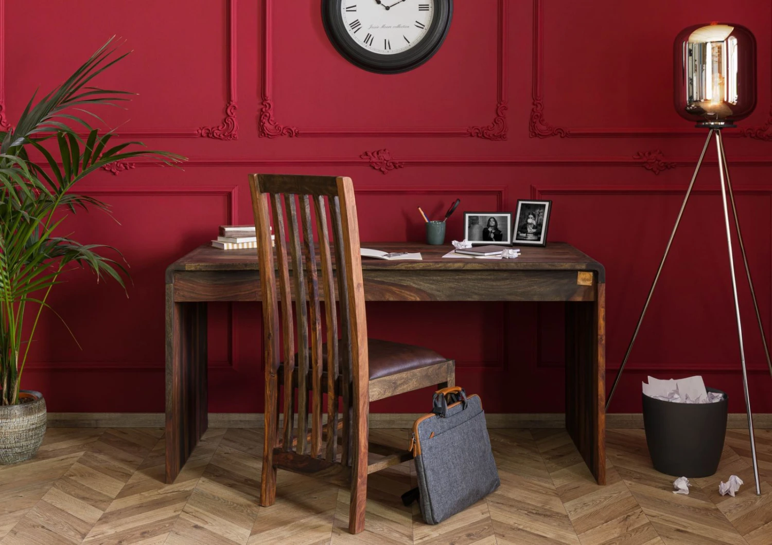 Scrivania In Legno Di Sheesham / Palissandro 150x70x76 Grigio Scuro Oliato TAMBORA #782 3 Scrivania In Legno Di Sheesham / Palissandro 150x70x76 Grigio Scuro Oliato TAMBORA #782