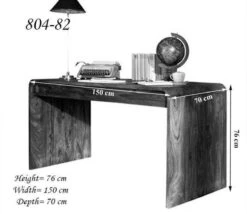 Scrivania In Legno Di Sheesham / Palissandro 150x70x76 Grigio Scuro Oliato TAMBORA #782 19 Scrivania In Legno Di Sheesham / Palissandro 150x70x76 Grigio Scuro Oliato TAMBORA #782 -Massivmoebel24 09 360 556 1082 8