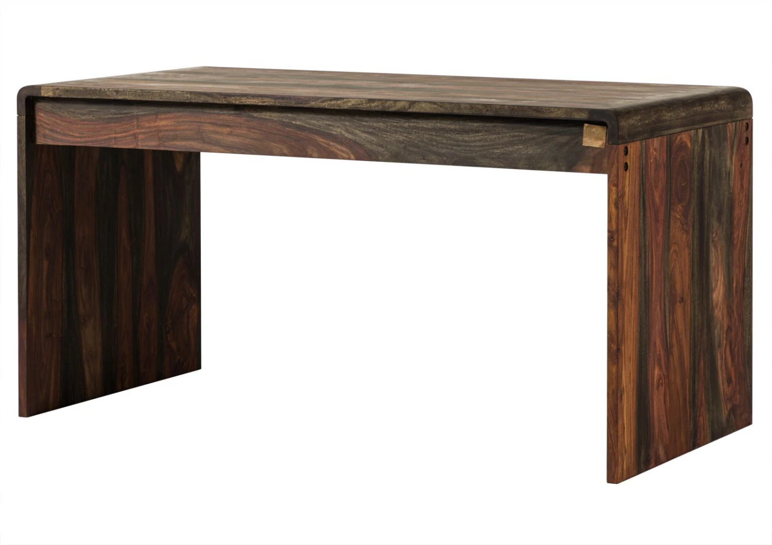 Scrivania In Legno Di Sheesham / Palissandro 150x70x76 Grigio Scuro Oliato TAMBORA #782 11 Scrivania In Legno Di Sheesham / Palissandro 150x70x76 Grigio Scuro Oliato TAMBORA #782 - immagine 9