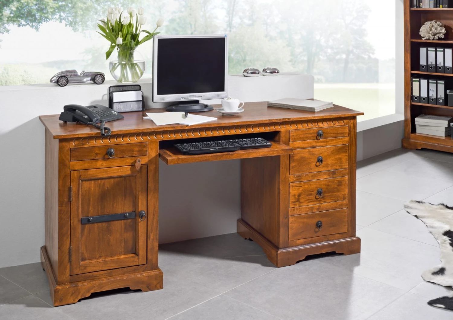 Scrivania In Legno Di Acacia 158x54x76 Miele Dorato Laccato OXFORD #0522 3 Scrivania In Legno Di Acacia 158x54x76 Miele Dorato Laccato OXFORD #0522