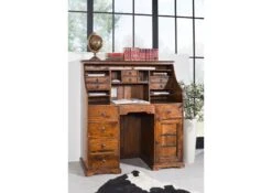 OXFORD #0516 Scrivania In Legno Di Acacia - Laccato / Miele 128x58x138