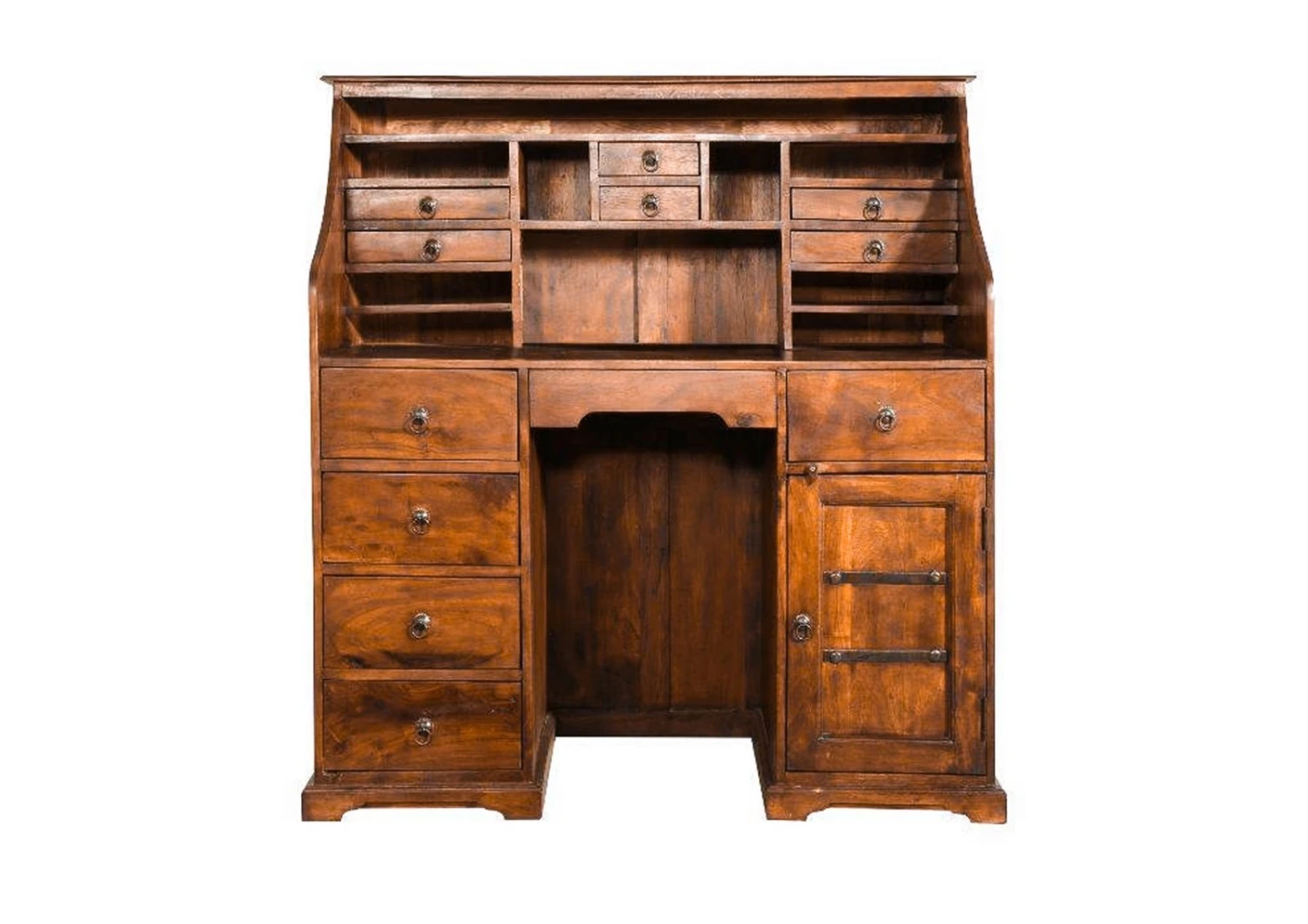 OXFORD #0516 Scrivania In Legno Di Acacia - Laccato / Miele 128x58x138 8 OXFORD #0516 Scrivania In Legno Di Acacia - Laccato / Miele 128x58x138 - immagine 6