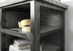 Scrivania In Legno Di Mango 122x52x76 Grigio Scuro Laccato HEAVY INDUSTRY #157 12 Scrivania In Legno Di Mango 122x52x76 Grigio Scuro Laccato HEAVY INDUSTRY #157 -Massivmoebel24 09 360 677 0157 4