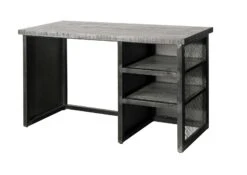 Scrivania In Legno Di Mango 122x52x76 Grigio Scuro Laccato HEAVY INDUSTRY #157 15 Scrivania In Legno Di Mango 122x52x76 Grigio Scuro Laccato HEAVY INDUSTRY #157 -Massivmoebel24 09 360 677 0157 9