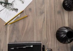 Scrivania In Legno Di Acacia 160x80x76 Marrone Crema Laccato TROMSO #003 -Massivmoebel24 09 360 697 1003 5