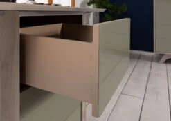 Scrivania In Legno Di Acacia 160x80x76 Marrone Crema Laccato TROMSO #003 -Massivmoebel24 09 360 697 1003 7