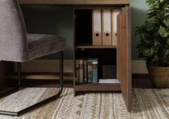 PURE MANGO #110 Scrivania In Legno Di Mango - Oliato - Sabbiato / Marrone 150x75x78 -Massivmoebel24 09 360 724 1010 05