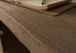 PURE MANGO #110 Scrivania In Legno Di Mango - Oliato - Sabbiato / Marrone 150x75x78 -Massivmoebel24 09 360 724 1010 06