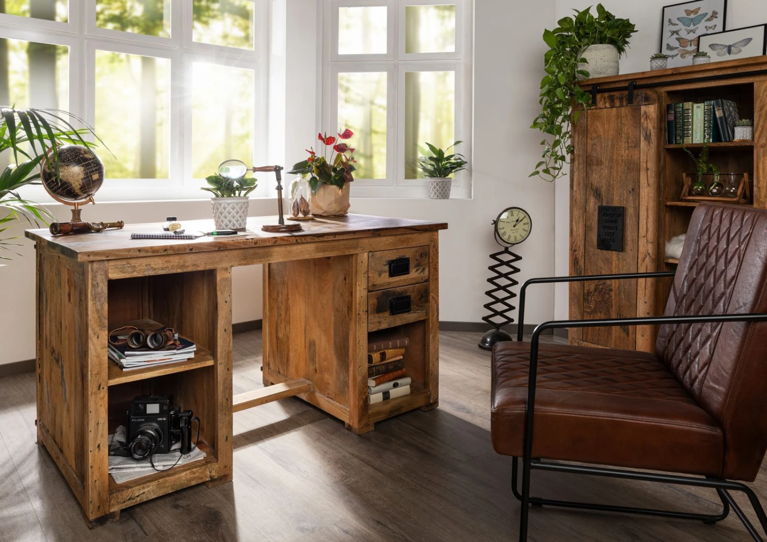 Scrivania In Legno Di Mango 140x80x76 Mango Naturale Laccato RAILWAY #161 3 Scrivania In Legno Di Mango 140x80x76 Mango Naturale Laccato RAILWAY #161