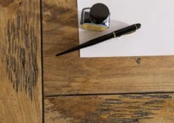 Schreibtisch Mango 160x80x80 Natur Lackiert RAILWAY #1004 -Massivmoebel24 09 360 772 0104 06