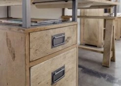 Scrivania In Legno Di Mango 140x78x80 Sbiancato Laccato RAILWAY #329 16 Scrivania In Legno Di Mango 140x78x80 Sbiancato Laccato RAILWAY #329 -Massivmoebel24 09 360 772 2025 6