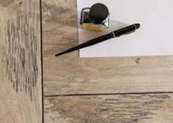 Schreibtisch Mango 160x80x80 Beige Lackiert RAILWAY #3004 -Massivmoebel24 09 360 772 2104 06