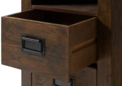 Schreibtisch Mango 140x80x76 Braun Lackiert RAILWAY #461 -Massivmoebel24 09 360 772 3061 06