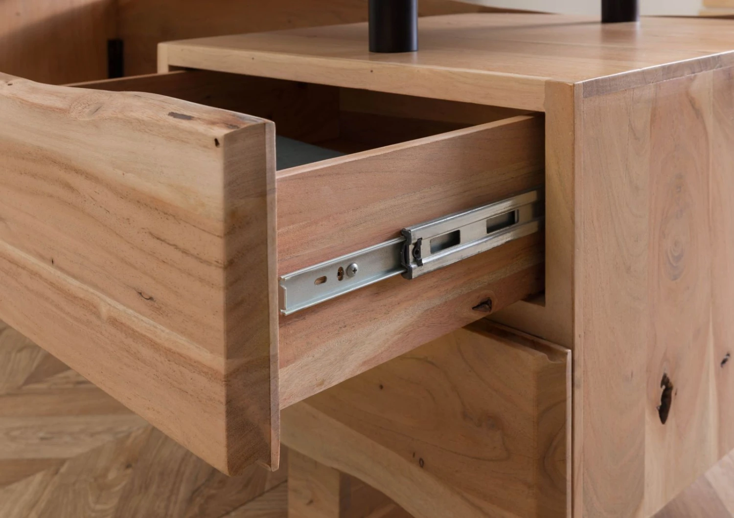 PURE ACACIA #152 Scrivania In Legno Di Acacia - Laccato / Naturale 210x70x76 9 PURE ACACIA #152 Scrivania In Legno Di Acacia - Laccato / Naturale 210x70x76 - immagine 7