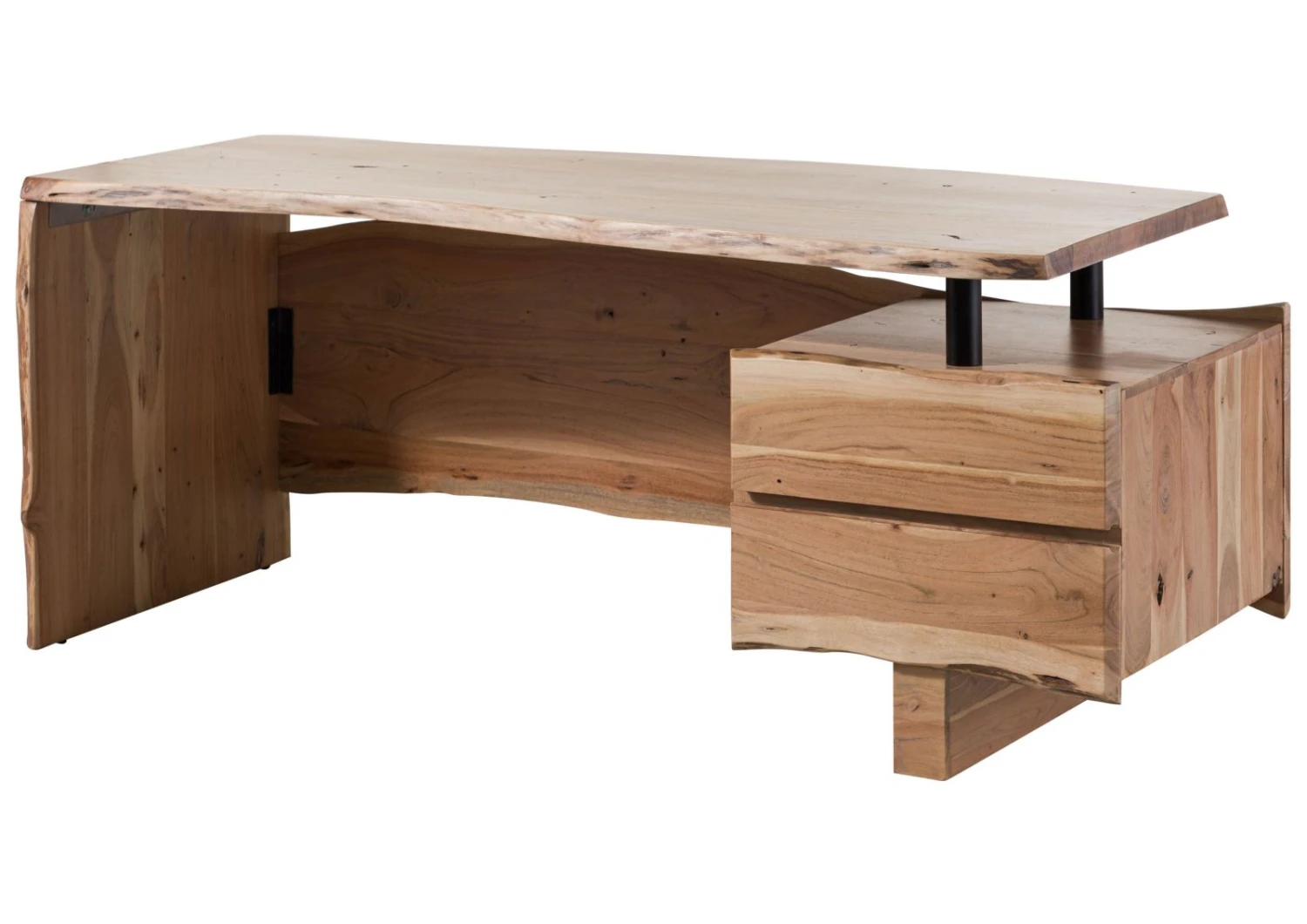 PURE ACACIA #150 Scrivania In Legno Di Acacia - Laccato / Naturale 170x70x76 11 PURE ACACIA #150 Scrivania In Legno Di Acacia - Laccato / Naturale 170x70x76 - immagine 9