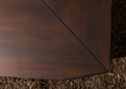 Scrivania In Legno Di Acacia 185x163x76 Marrone Laccato PURE ACACIA #849 -Massivmoebel24 09 360 886 8049 5