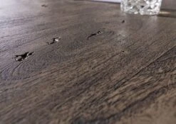 Scrivania In Legno Di Acacia 185x163x76 Grigio Scuro Laccato PURE ACACIA #949 -Massivmoebel24 09 360 886 9049 5