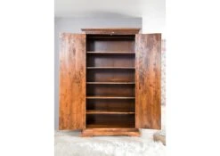 OXFORD #0422 Armadio In Legno Di Acacia - Laccato / Miele 115x60x212 -Massivmoebel24 09 370 610 4522 4