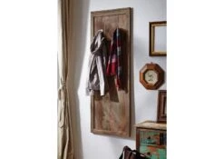 NATURE GREY #001 Attaccapanni In Legno Di Sheesham - Oliato / Grigio 55x3x150