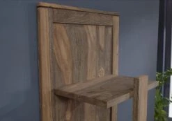 NATURE GREY #002 Attaccapanni In Legno Di Sheesham - Oliato / Grigio 55x35x200 -Massivmoebel24 09 380 550 0102 5