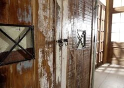 Armadio In Legno Di Legno Riciclato 118x60x198 Multicolore Laccato NATURE OF SPIRIT #42 -Massivmoebel24 09 380 700 5141 4