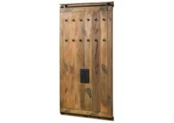 Wandgarderobe Mango 100x8x190 Natur Lackiert RAILWAY #1008 -Massivmoebel24 09 380 772 0108 09
