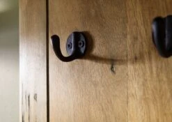 Wandgarderobe Mango 59x32x145 Natur Lackiert RAILWAY #1009 -Massivmoebel24 09 380 772 0109 04