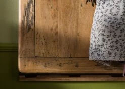 Wandgarderobe Mango 59x32x145 Natur Lackiert RAILWAY #1009 -Massivmoebel24 09 380 772 0109 06