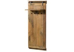Wandgarderobe Mango 59x32x145 Natur Lackiert RAILWAY #1009 -Massivmoebel24 09 380 772 0109 09