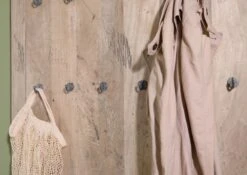 Wandgarderobe Mango 100x8x190 Whitewash Lackiert RAILWAY #3008 -Massivmoebel24 09 380 772 2108 05