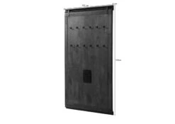 Wandgarderobe Mango 100x8x190 Whitewash Lackiert RAILWAY #3008 -Massivmoebel24 09 380 772 2108 08 1