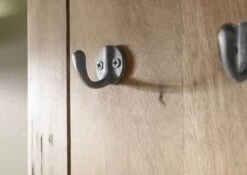 Wandgarderobe Mango 59x32x145 Beige Lackiert RAILWAY #3009 -Massivmoebel24 09 380 772 2109 04