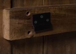 Wandgarderobe Mango 100x8x190 Braun Lackiert RAILWAY #4008 -Massivmoebel24 09 380 772 3108 07