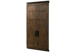 Wandgarderobe Mango 100x8x190 Braun Lackiert RAILWAY #4008 -Massivmoebel24 09 380 772 3108 09