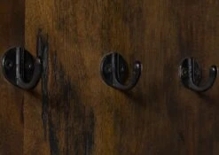 Wandgarderobe Mango 59x32x145 Braun Lackiert RAILWAY #4009 15 Wandgarderobe Mango 59x32x145 Braun Lackiert RAILWAY #4009 -Massivmoebel24 09 380 772 3109 05