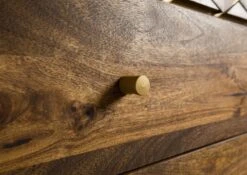 Armadio In Legno Di Mango 99x55x190 Marrone Oliato DIAMOND #218 -Massivmoebel24 09 612 760 1018 4