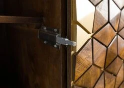 Armadio In Legno Di Mango 99x55x190 Marrone Oliato DIAMOND #218 -Massivmoebel24 09 612 760 1018 5