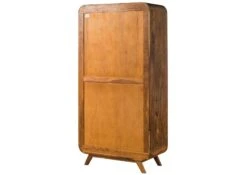 MAILAND #110 Armadio In Legno Di Sheesham - Laccato / Marrone Chiaro 90x45x180 -Massivmoebel24 09 612 875 0110 10