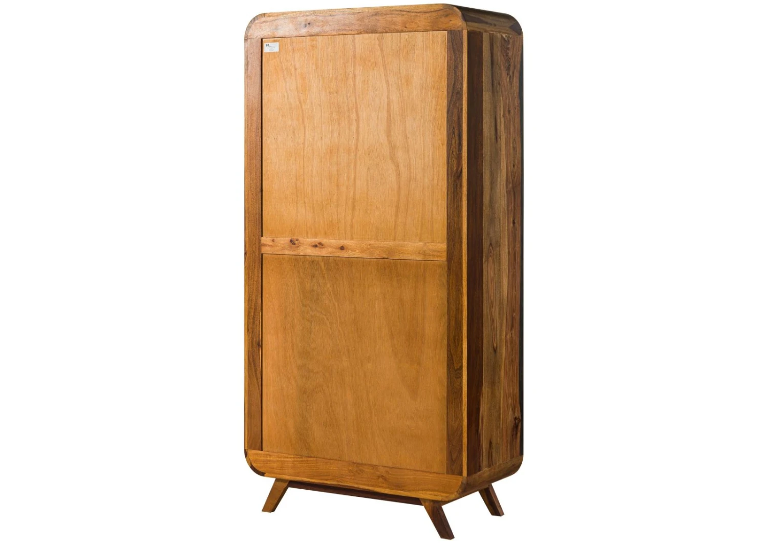 MAILAND #210 Armadio In Legno Di Sheesham - Laccato / Marrone Scuro 90x45x180 11 MAILAND #210 Armadio In Legno Di Sheesham - Laccato / Marrone Scuro 90x45x180 - immagine 9