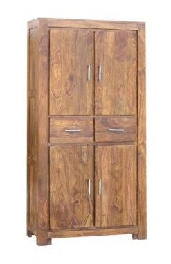 METRO LIFE #121 Armadio In Legno Di Sheesham - Laccato / Life honey 90x40x180 15 METRO LIFE #121 Armadio In Legno Di Sheesham - Laccato / Life honey 90x40x180 -Massivmoebel24 09 618 520 1021 10