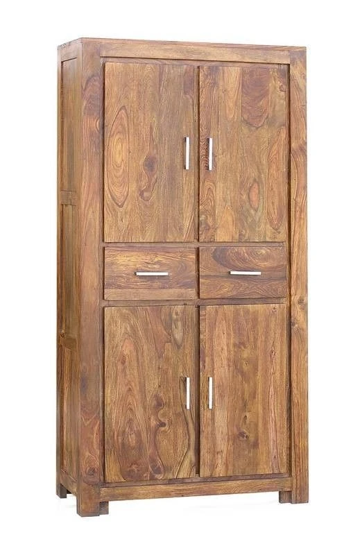 METRO LIFE #121 Armadio In Legno Di Sheesham - Laccato / Life honey 90x40x180 9 METRO LIFE #121 Armadio In Legno Di Sheesham - Laccato / Life honey 90x40x180 - immagine 7