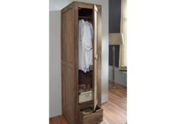 NATURE GREY #98 Armadio In Legno Di Shesssham - Oliato / Grigio 48x60x200 13 NATURE GREY #98 Armadio In Legno Di Shesssham - Oliato / Grigio 48x60x200 -Massivmoebel24 09 618 550 0098 5