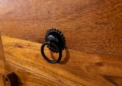 OXFORD #0525 Armadio In Legno Di Acacia - Laccato / Miele 72x38x132 -Massivmoebel24 09 618 610 0P10 5