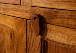 OXFORD #0525 Armadio In Legno Di Acacia - Laccato / Miele 72x38x132 -Massivmoebel24 09 618 610 0P10 6