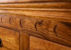 OXFORD #0525 Armadio In Legno Di Acacia - Laccato / Miele 72x38x132 -Massivmoebel24 09 618 610 0P10 7