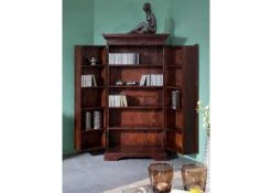 OXFORD #518 Armadio In Legno Di Acacia - Laccato / Nougat 70x36x133 -Massivmoebel24 09 618 620 0P41 5