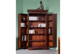 OXFORD #518 Armadio In Legno Di Acacia - Laccato / Nougat 70x36x133 -Massivmoebel24 09 618 620 0P41 6