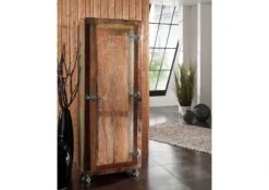 FREEZY #06 Armadio In Legno Riciclato - Laccato / Multicolore 60x48x165