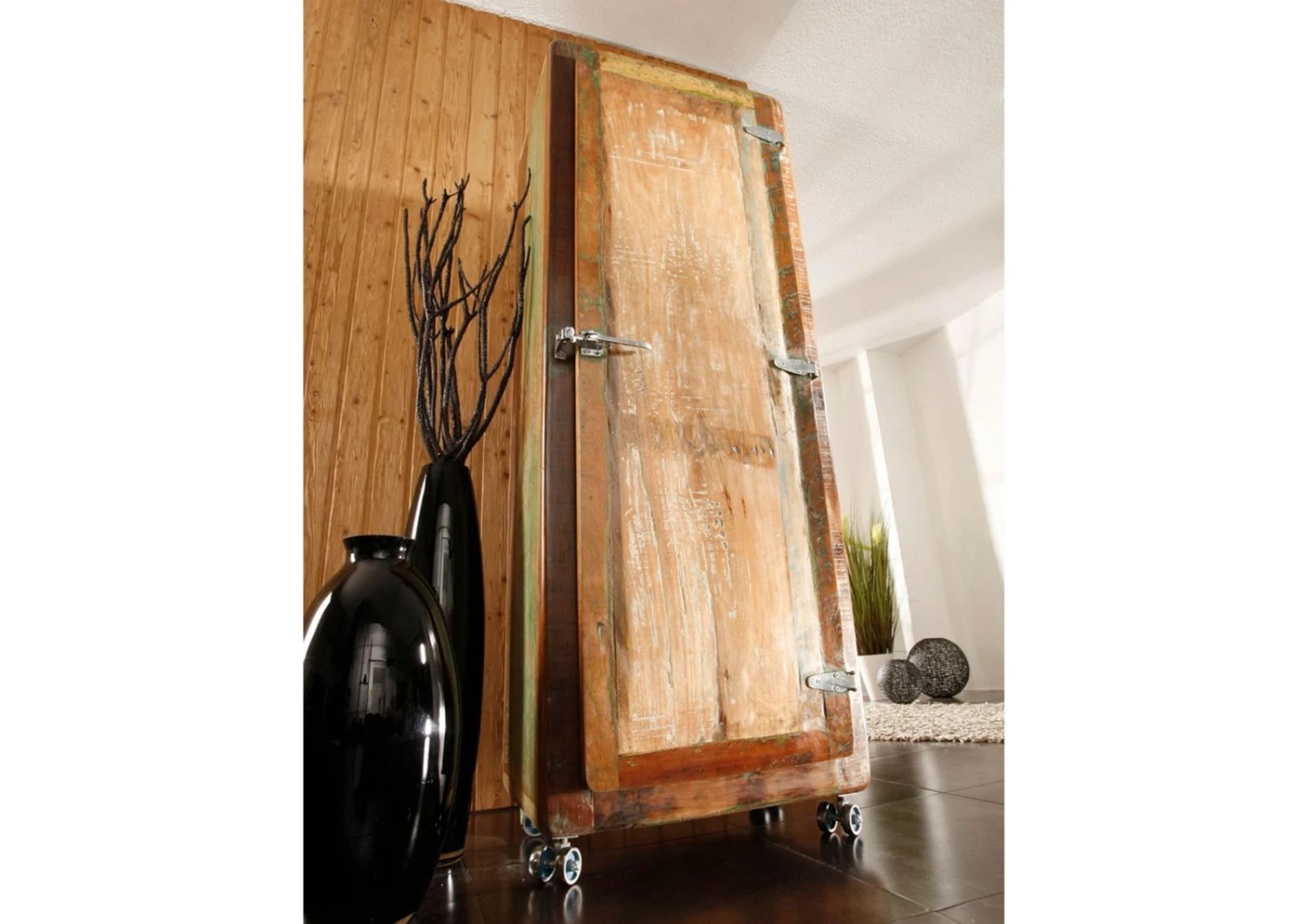 FREEZY #06 Armadio In Legno Riciclato - Laccato / Multicolore 60x48x165 5 FREEZY #06 Armadio In Legno Riciclato - Laccato / Multicolore 60x48x165 - immagine 3